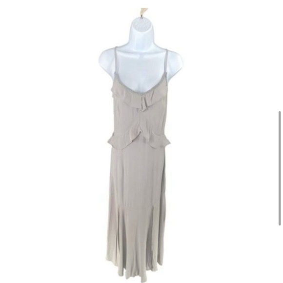 NWT Lovestitch X Petal & Pup | NEW Tanya Beaded Maxi Dress in Grey Size L - Picture 11 of 16